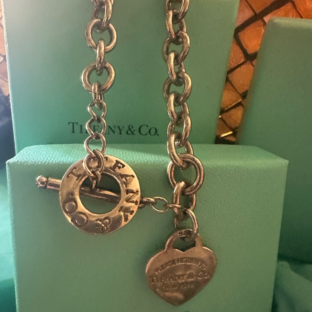Tiffany & Co. Signature “Return To Sender” Silver Heart Pendant Necklace